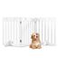 COSTWAY Barrera de Seguridad Plegable para Perros Mascotas Valla Protección para Habitación Puerta Escalera (Blanco, 4 paneles), , large indicador imagen numero 1