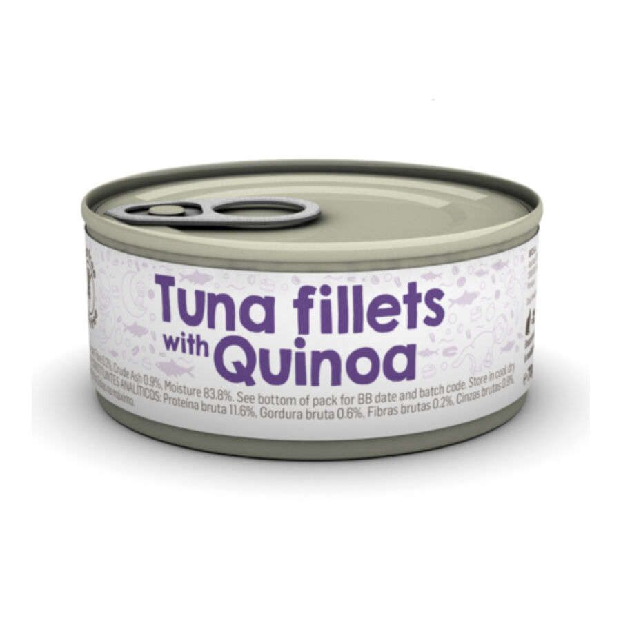 70 g Naturea Filetes de At&uacute;n con Quinoa lata para gatos, , large Imagen numero 1