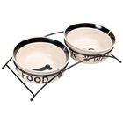 Set tazones Trixie Eat on Feet para perros color Blanco, , large image number null