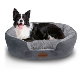 Nobleza Cama reversible gris Perros Pequeños