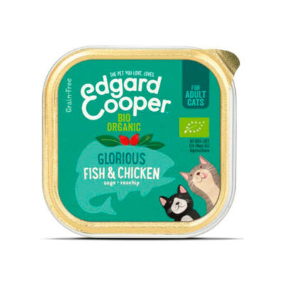Edgard & Cooper Grain Free Pollo y Pescado tarrina para gatos