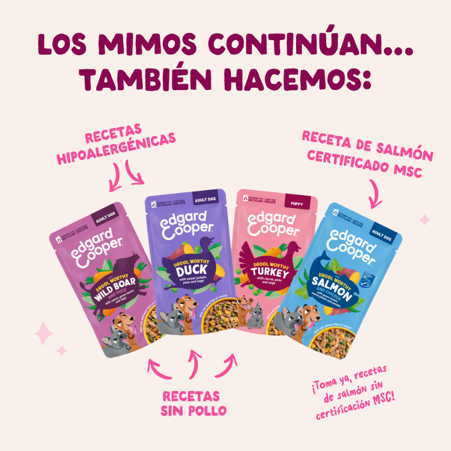 8 x 150 g Edgard & Cooper Adult Grain Free Sobres para perros - Multipack, , large Imagen numero 3