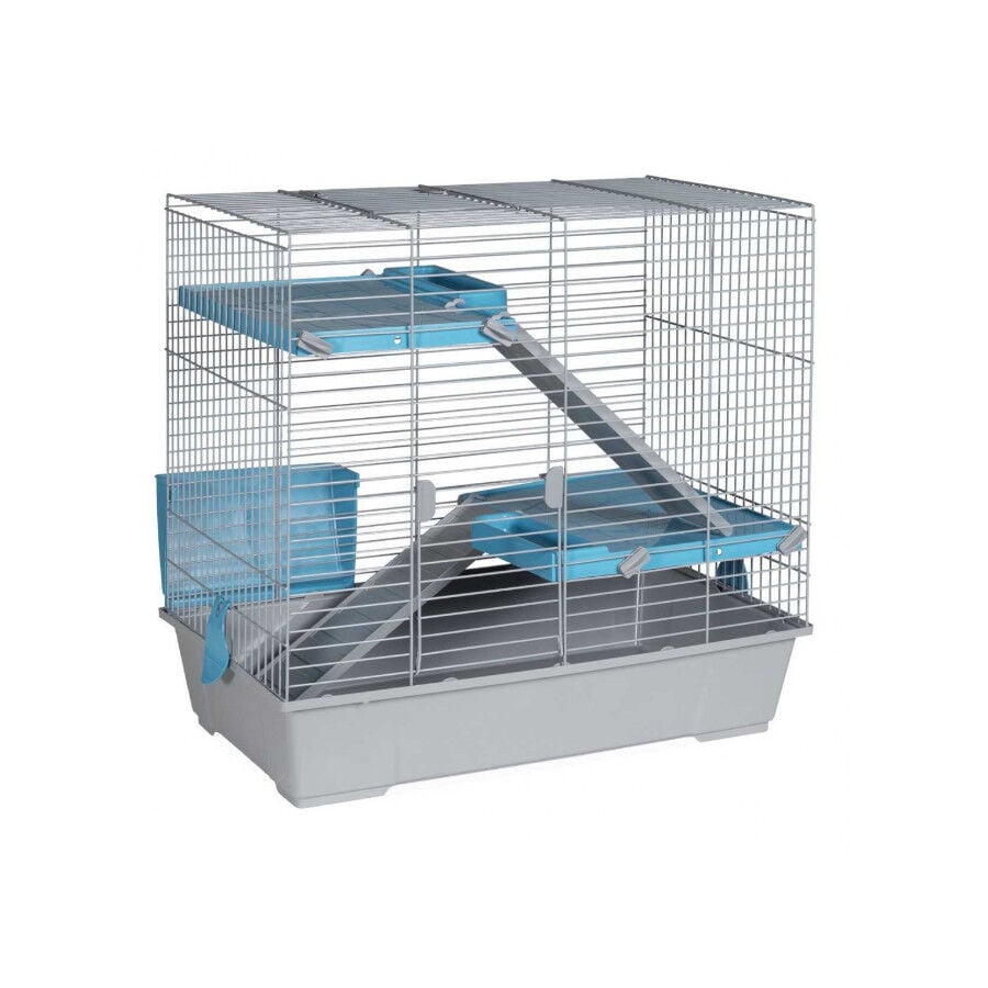 Voltregá Jaula 974 con tres pisos para conejos y cobayas thumbnail