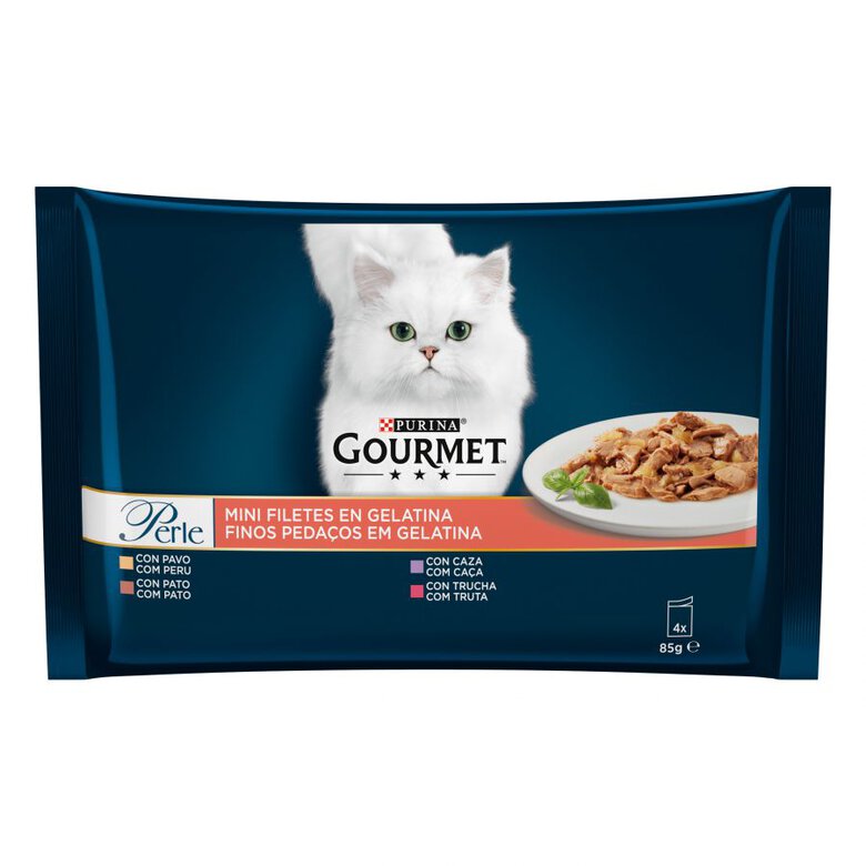 Gourmet Perle Filetes en gelatina sobre para gatos - Multipack 4, , large image number null