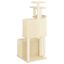 vidaXL Rascador para gatos con postes de sisal color crema 122 cm, , large indicador imagen numero 4