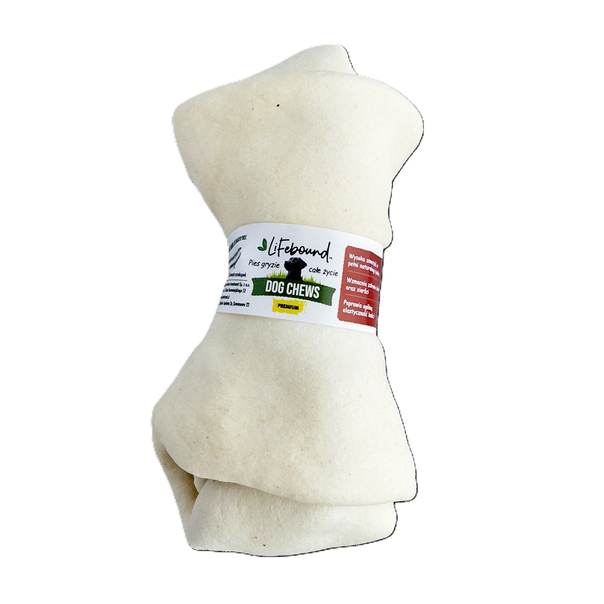 Lifebound Hueso masticable de cuero de ternera, lote de 4, 23 cm, , large Imagen numero 3