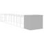 vidaXL Caseta perro corral acero galvanizado gris claro 214x1069x181cm, , large indicador imagen numero 22
