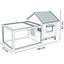 Conejera Grace Cottage de madera color Gris, , large indicador imagen numero 2