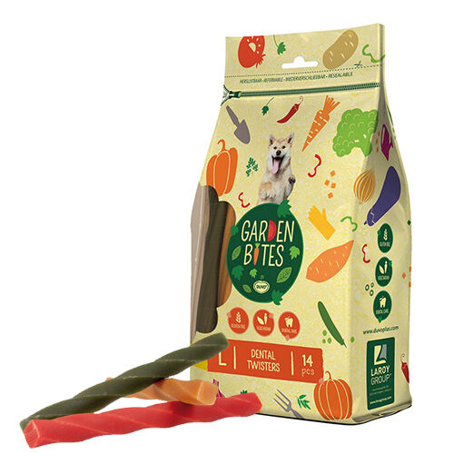 DUVO GARDEN BITES VEGGIE DENTAL TWISTERS (BLISTER T-L 16 CM 420 GR ( 14 UNI )), , large Imagen numero 2