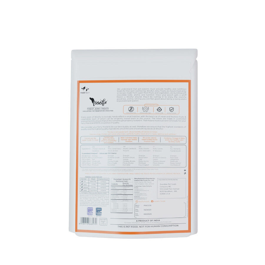 Delicias de carne seca: pollo y zanahoria (50 g/1,76 oz), , large Imagen numero 2