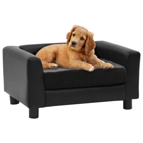 Vidaxl sof&aacute; rectangular negro para perros, , large Imagen numero 1