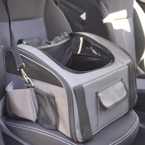 Asiento de coche transport&iacute;n para mascotas color Gris, , large Imagen numero 3