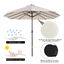 Outsunny Sombrilla Parasol Doble para Jardín, , large indicador imagen numero 4