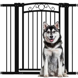 PawHut Barrera para Perros Negro