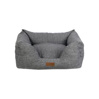 Wuapu cama rectangular gris para perros 