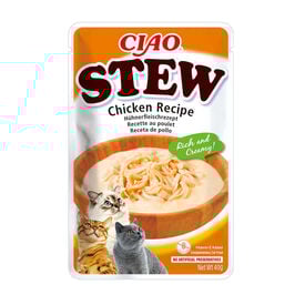 Churu Stew Estofado de Pollo sobre para gatos