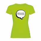 Camiseta mujer "Miaaau" color Verde, , large image number null