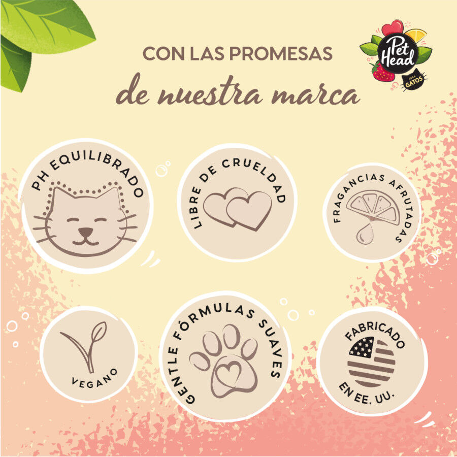 Pet Head champ&uacute; en seco de fresa/lim&oacute;n para gatos, , large Imagen numero 4