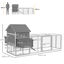 PawHut Gallinero Grande de Madera 310,5x149,5x149 cm Jaula para 4-6 Gallinas Gallinero con 2 Ventanas Puertas Nido Bandeja Extraíble y Rampa para Exterior Gris, , large indicador imagen numero 3