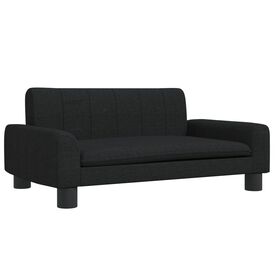 vidaXL Cama de tela negra para perros
