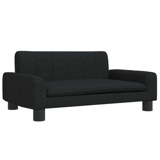 vidaXL Cama de tela negra para perros