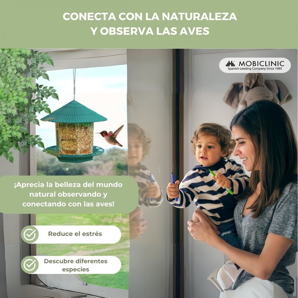 Mobiclinic Comedero para pájaros Silvestres para Aves thumbnail