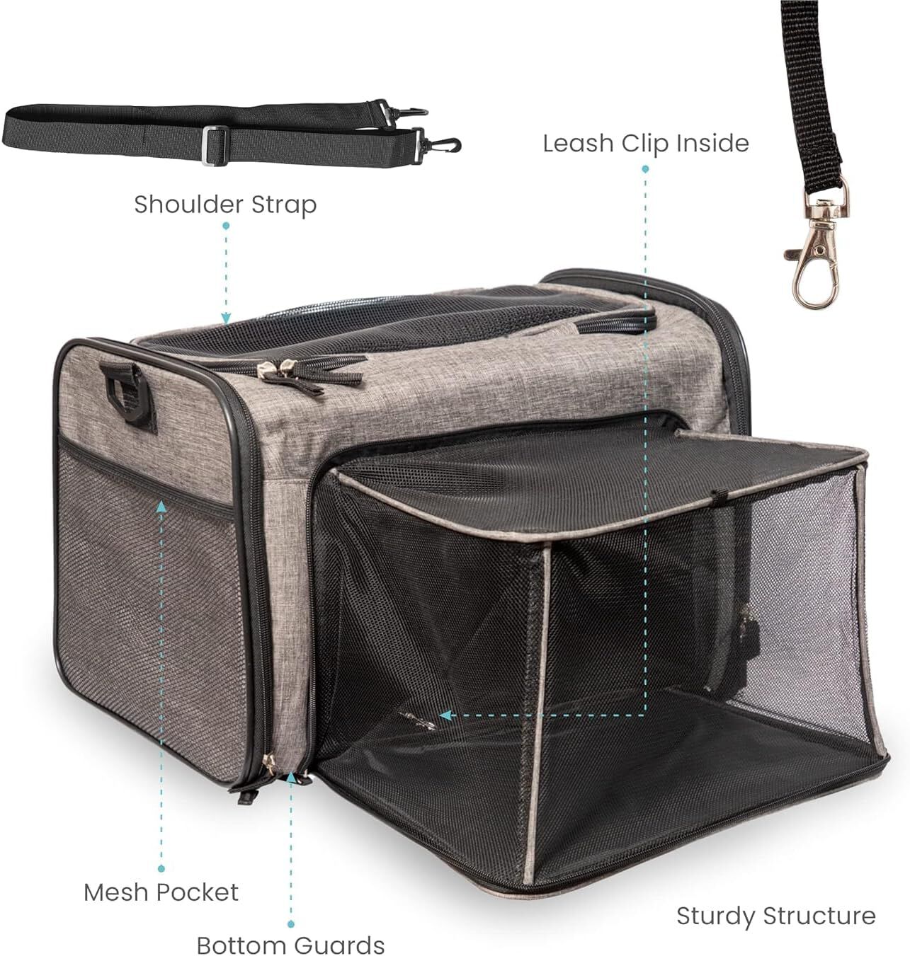 Bolsa Porta Animales Gris FOFOS thumbnail