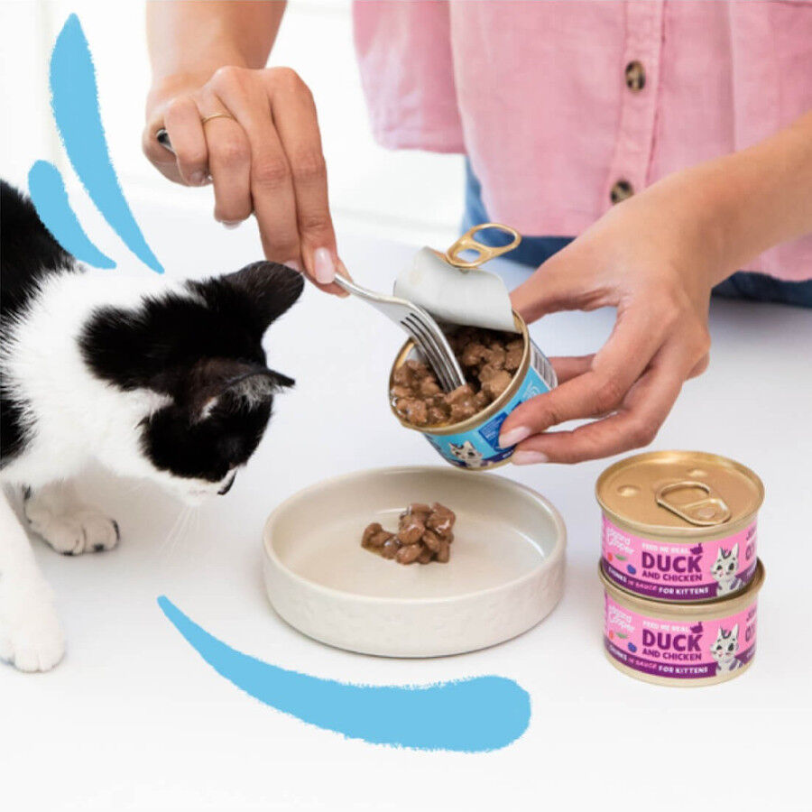 85 g Edgard & Cooper Trocitos de Pollo en Salsa lata para gatos, , large Imagen numero 3