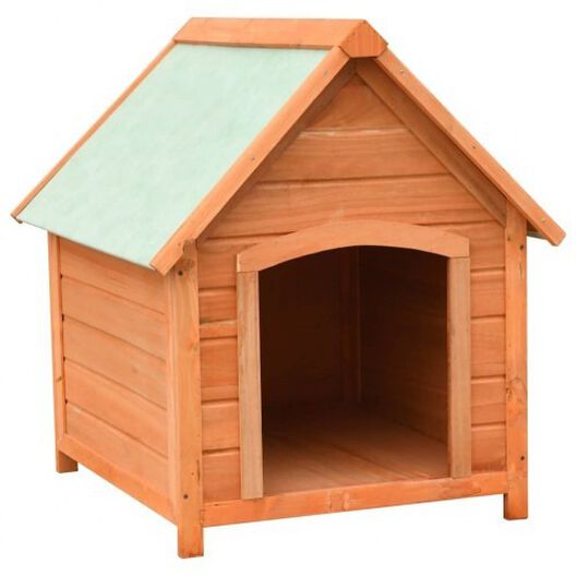 Caseta de madera para perros color Madera, , large image number null