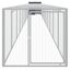 vidaXL Gallinero con corral acero galvanizado gris 110x1017x110 cm, , large indicador imagen numero 10