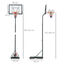 HOMCOM Canasta de Baloncesto negra con Soporte Móvil aro de basket ajustable, , large indicador imagen numero 3