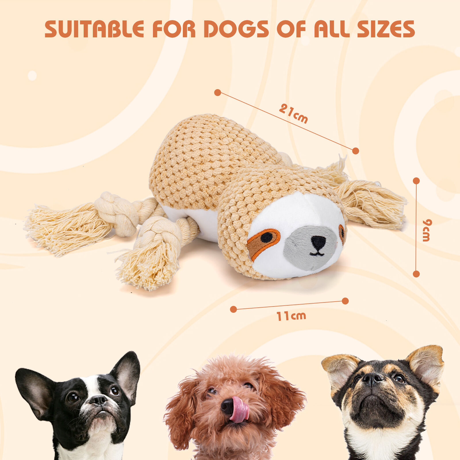 Nobleza Juguetes De Peluche Con Sonido para perros thumbnail