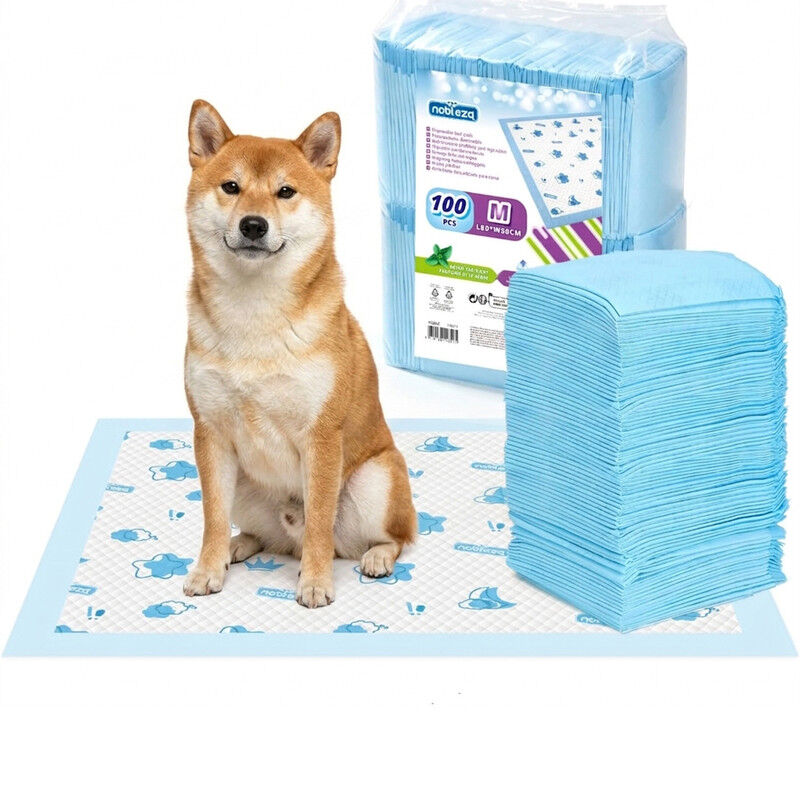 Nobleza Empapadores Perros 100 Unidades 60x90 cm, Alfombrillas Absorbentes Desechables con Dise&ntilde;o Estampado, Pa&ntilde;ales para Perros y Cachorros Antifugas y Antiolores, , large Imagen numero 8
