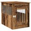 vidaXL Jaula para perros madera ingeniería madera vieja 64,5x80x71 cm, , large indicador imagen numero 16
