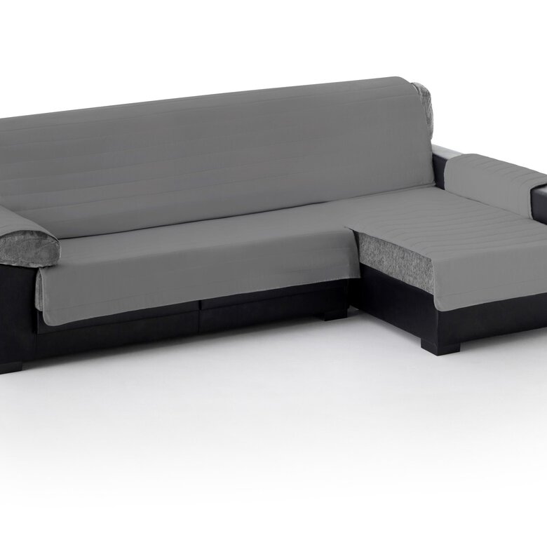 Cubre Sofa Acolchado Chaise Longue Derecho color Gris Oscuro, , large image number null