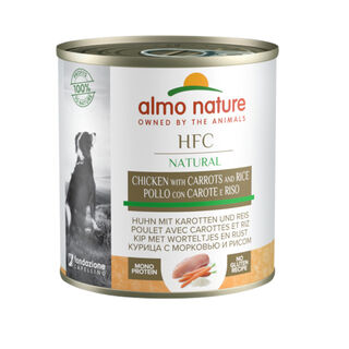 Almo Nature HFC Pollo, Zanahorias y Arroz lata para perros