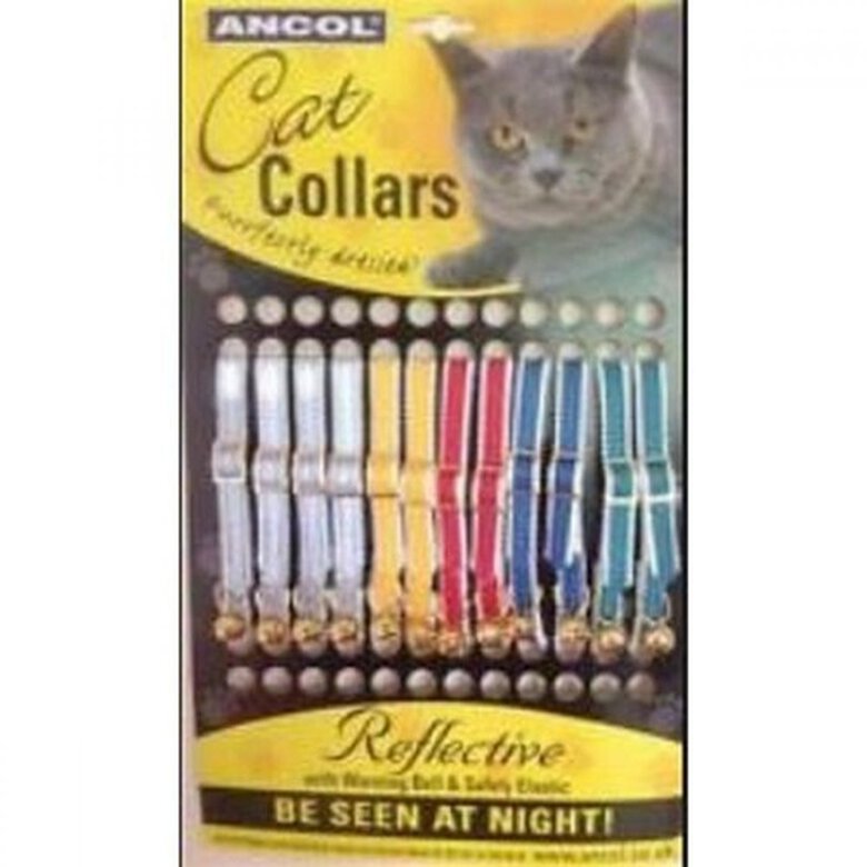  Pack de 12 de collares reflectantes para gato color Varios, , large image number null