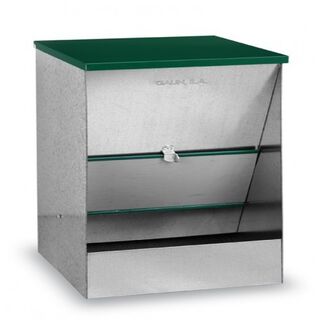 Comedero estilo tolva para perros color Verde