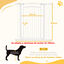 PawHut Barrera para Perros Blanco, , large indicador imagen numero 3