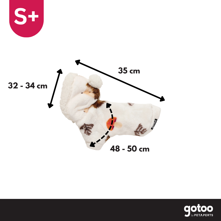 Gotoo Sudadera Forro Polar Estampado Erizo para perros, , large Imagen numero 4