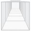 vidaXL Gallinero con techo acero galvanizado gris claro 603x98x90 cm, , large indicador imagen numero 3