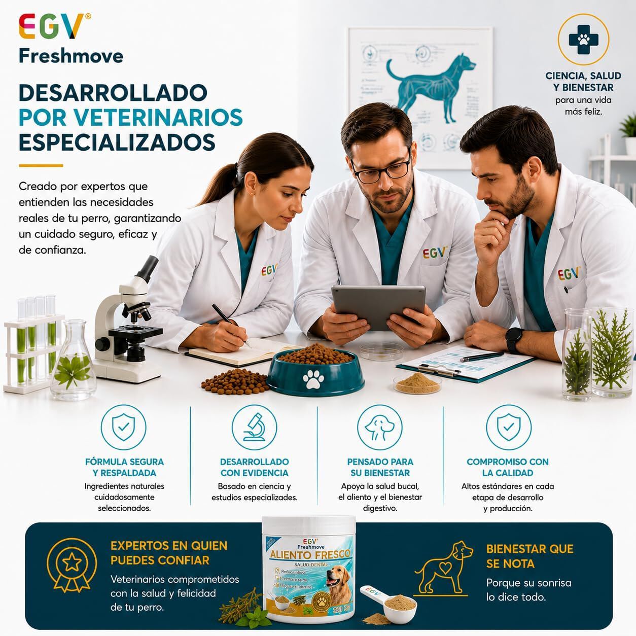 EGV FRESHMOVE Polvo dental antisarro y mal aliento 250 gr, , large Imagen numero 5