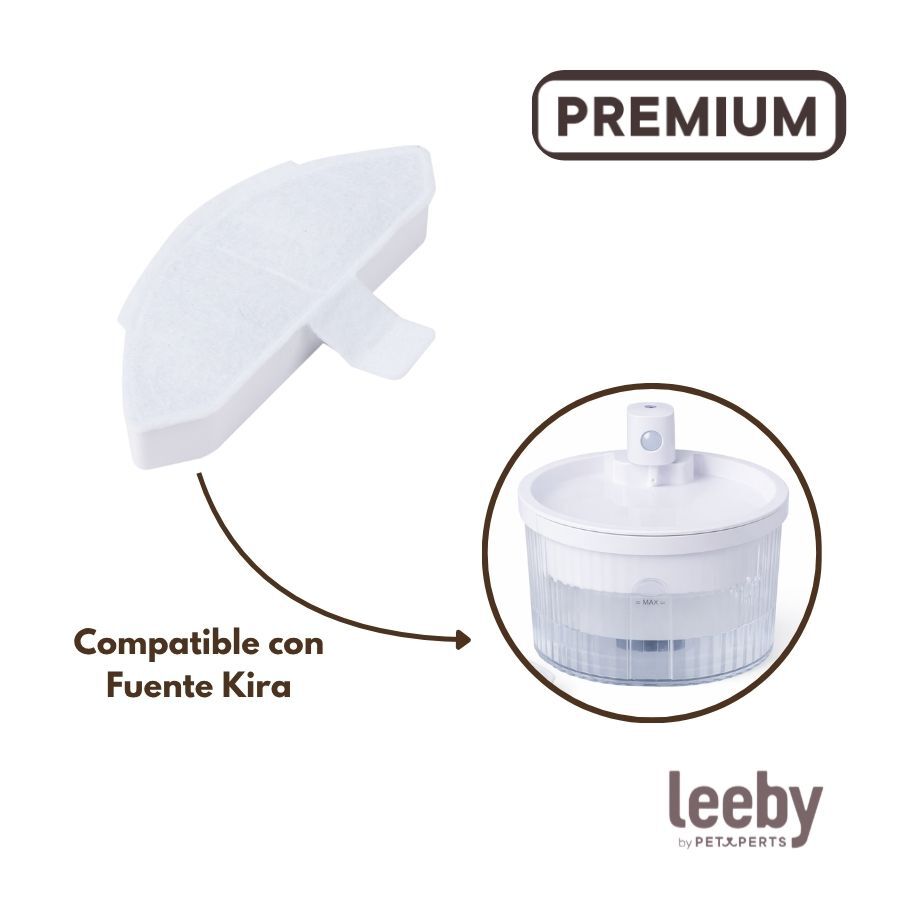 Leeby Set 3 Recambios de Filtros para Fuente  sin Cable de perros y gatos, , large Imagen numero 2