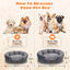 Nobleza Cama Perros Medianos, Cama para Perros Lavable a Máquina, Cama de Perro Suave con Fondo Antideslizante Cama para Mascotas con Cojín Reversible para Perros y Gatos,M, 63x53cm, , large indicador imagen numero 2