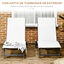 Outsunny Juego de 2 Tumbonas Reclinables de Jardín Sillas de Aluminio para Exteriores con Respaldo Ajustable de 5 Niveles y Ruedas para Playa Piscina 165x66x102 cm Crema, , large indicador imagen numero 4