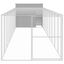 vidaXL Caseta perros corral acero galvanizado gris claro 214x865x181cm, , large indicador imagen numero 19