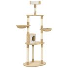 Rascador con postes de sisal para gatos color Beige, , large image number null