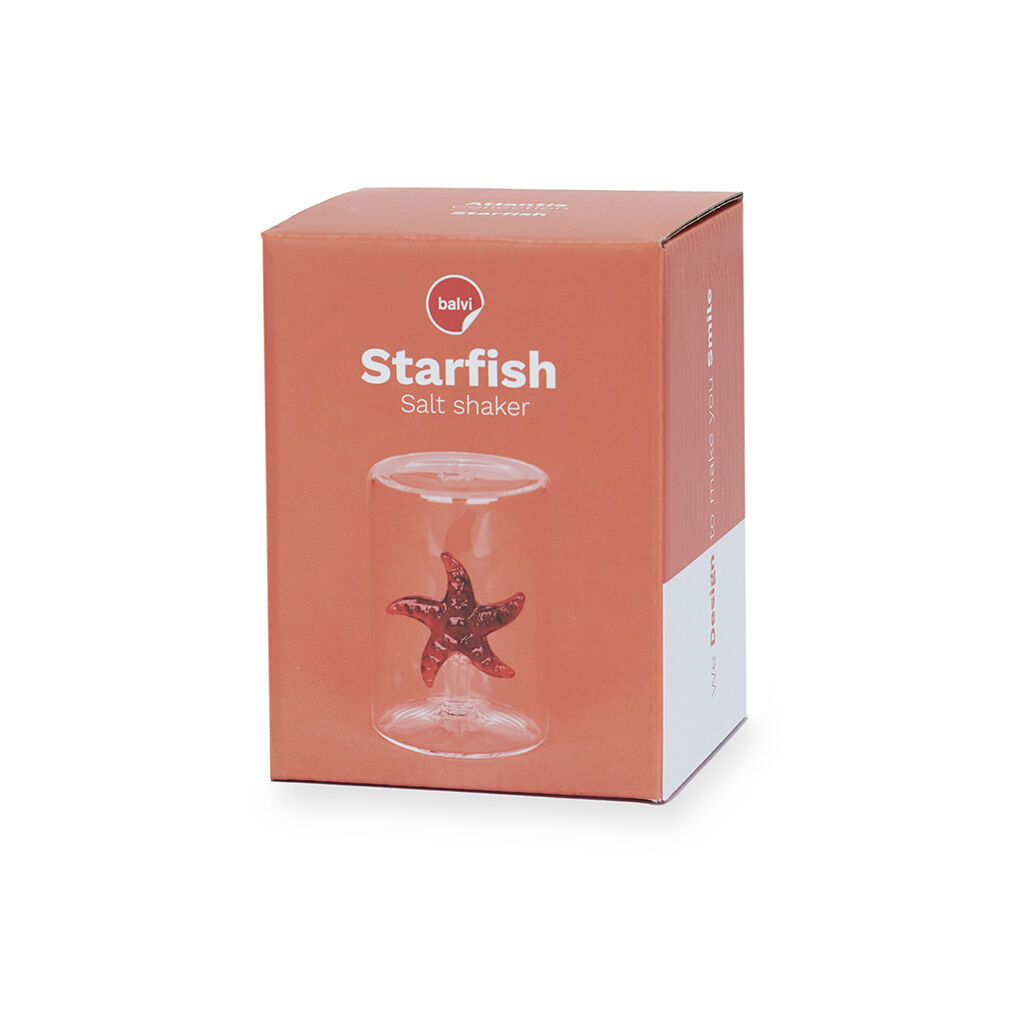Balvi Salero Starfish Color rojo Con figura en forma de estrella de mar Borosilicato, , large Imagen numero 2