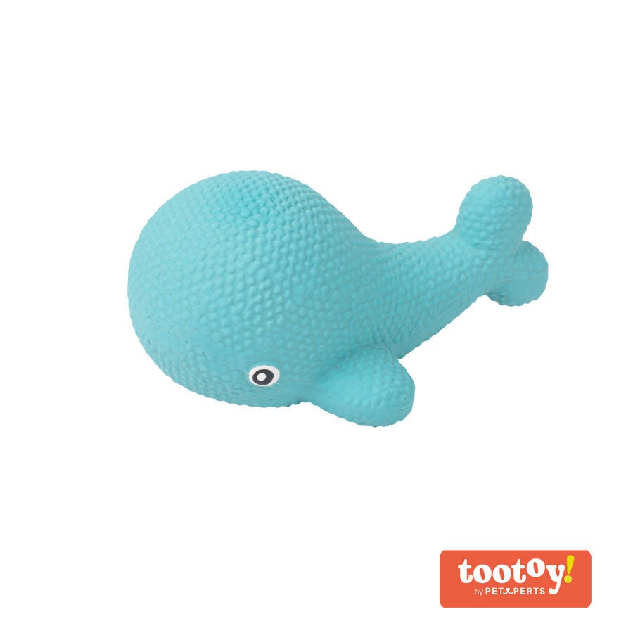 Tootoy! Puppy Mini Whale Toy mordedor para cachorros thumbnail