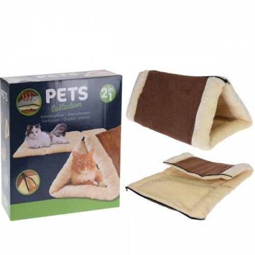 Manta t&uacute;nel para gatos color Marr&oacute;n, , large Imagen numero 1